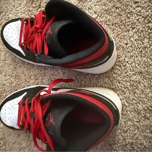 Nike Air Jordan Black and Red Sneakers